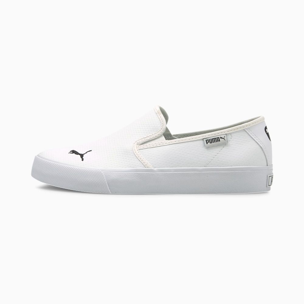 Puma Bari Cat Női Slip On - Fehér/Fekete ( Hungary - CMENB2185 )